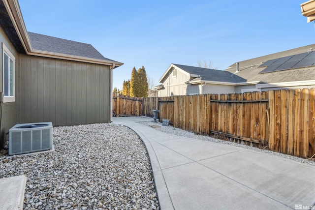 view of yard with a patio and cooling unit