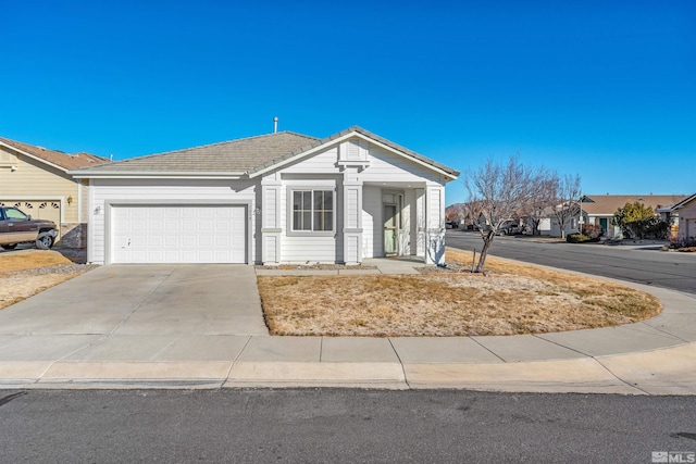 view of front of house featuring a garage