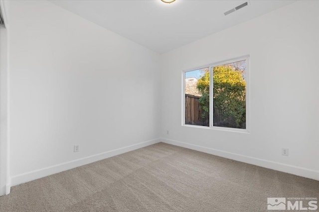 view of carpeted empty room