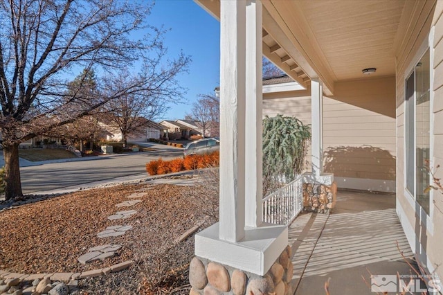 view of patio / terrace featuring covered porch