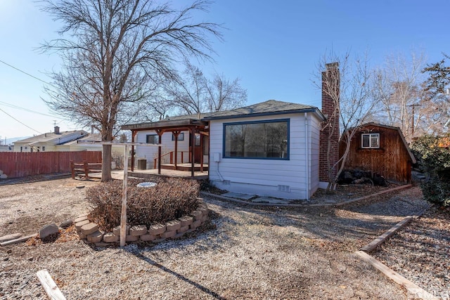 view of back of property