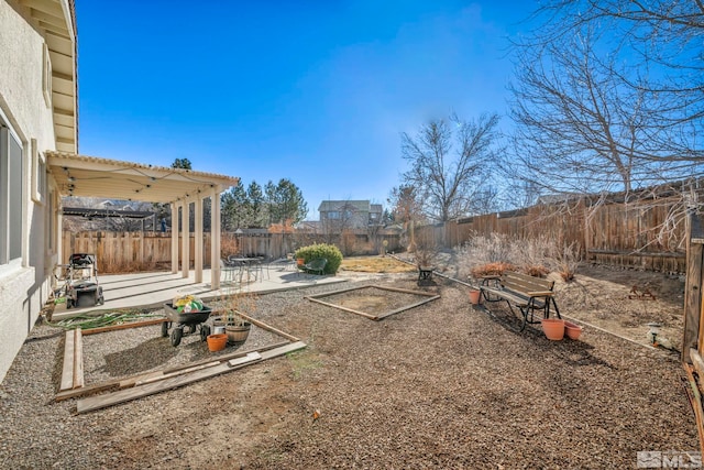 view of yard with a patio