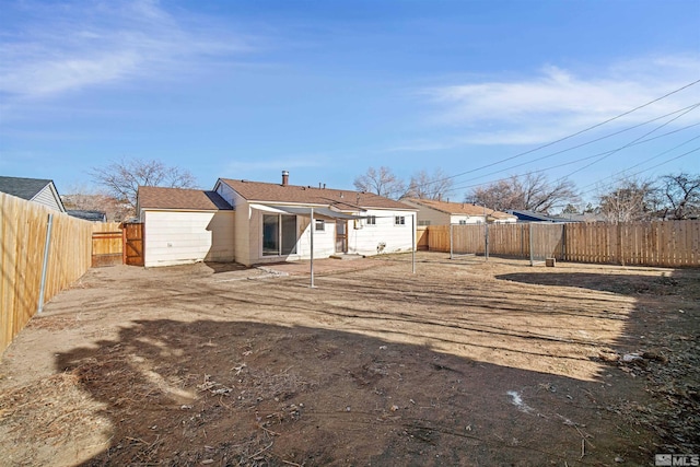 view of rear view of property