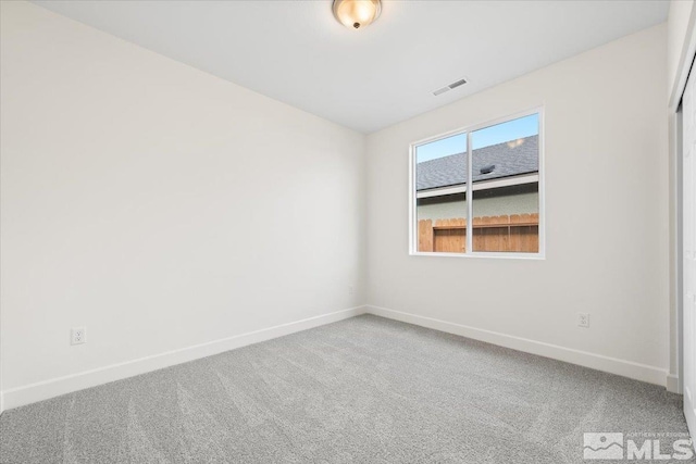 view of carpeted empty room