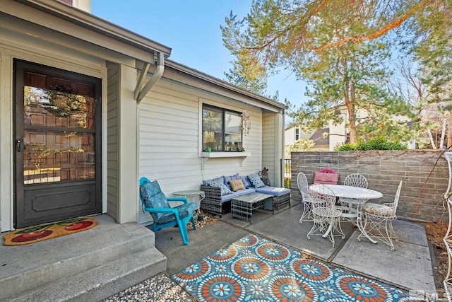 view of patio / terrace with outdoor lounge area