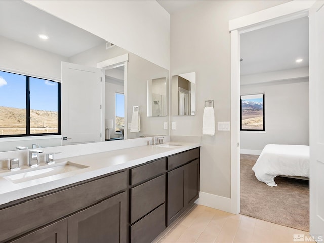 bathroom with vanity