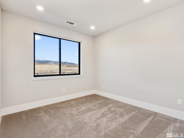 view of carpeted empty room