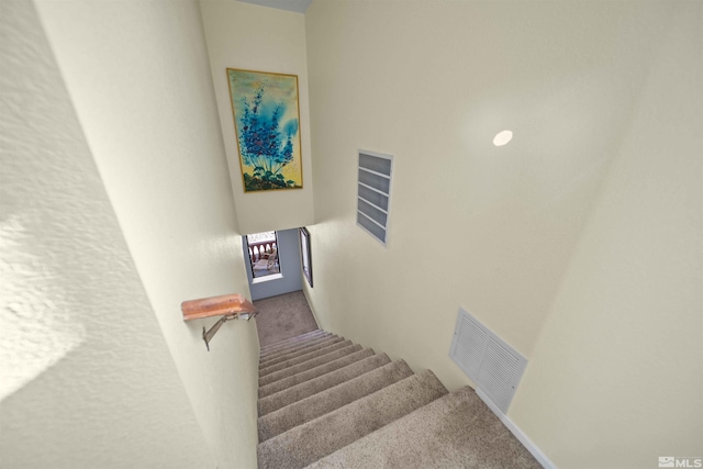 stairs with carpet