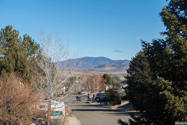 view of mountain feature