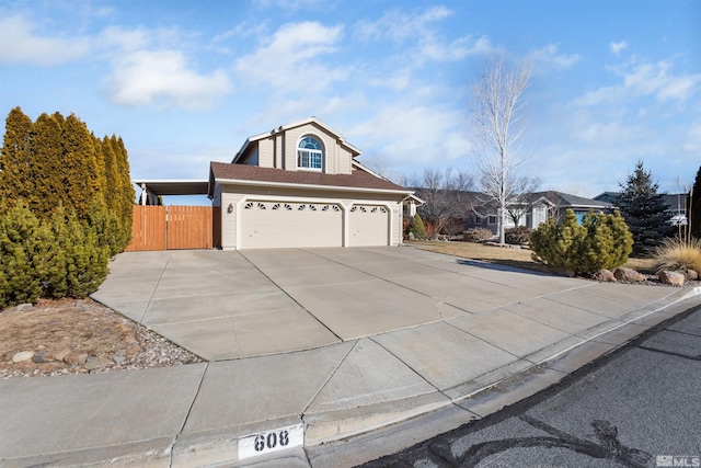 front facade featuring a garage