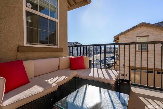 balcony with an outdoor living space