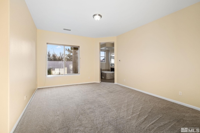 view of carpeted empty room