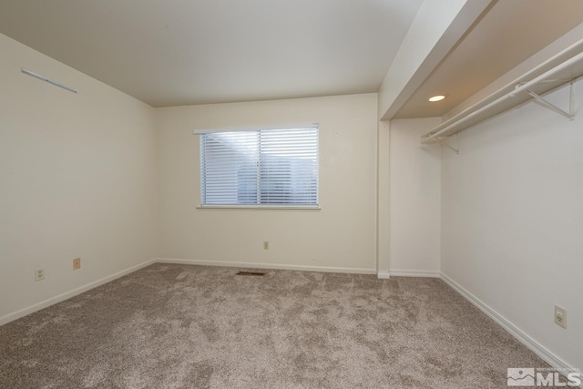 view of carpeted empty room