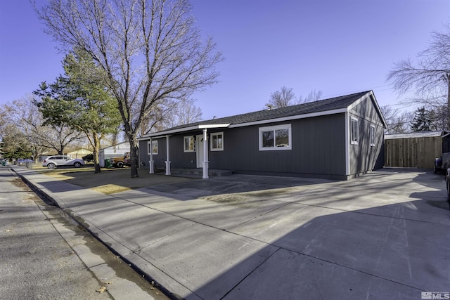 view of ranch-style home