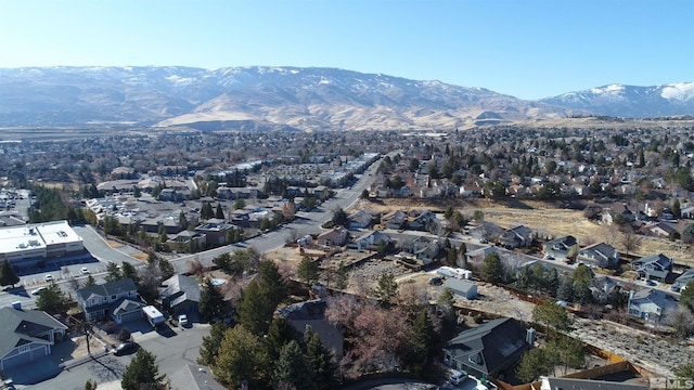 aerial view featuring a mountain view