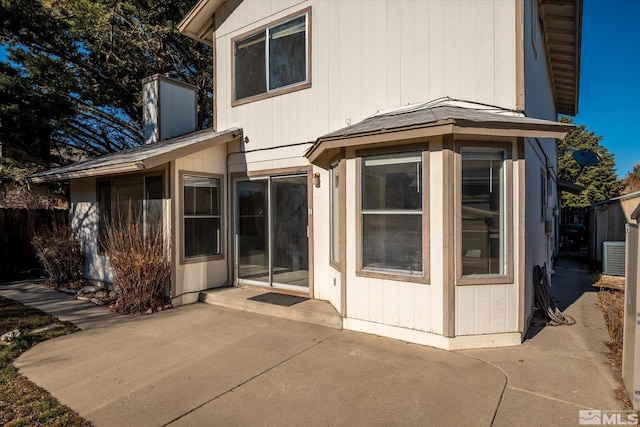 rear view of property with a patio area