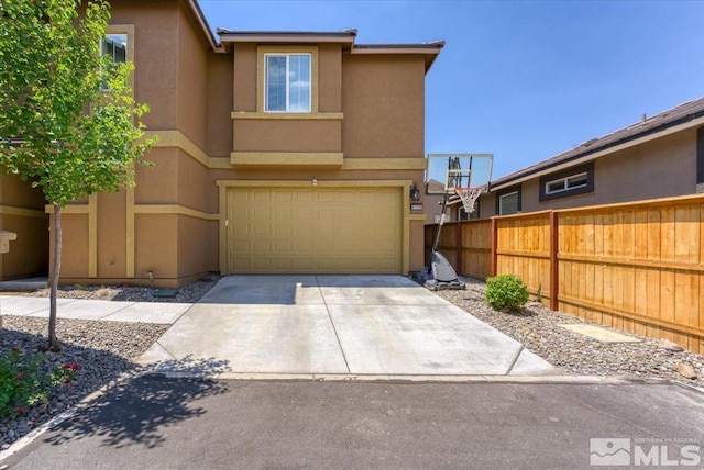 view of front of house featuring a garage