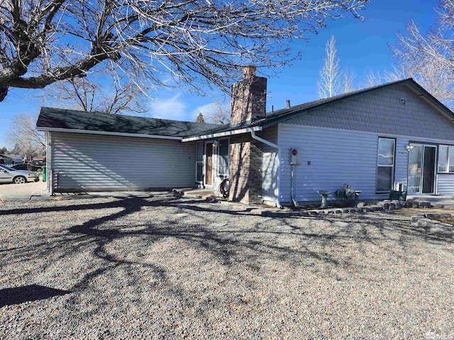 view of rear view of property