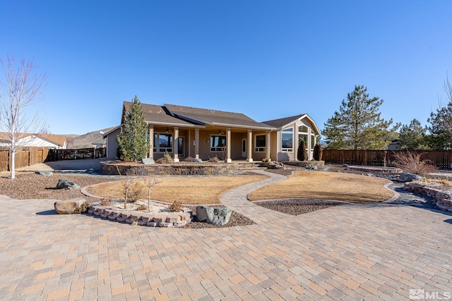 view of rear view of house