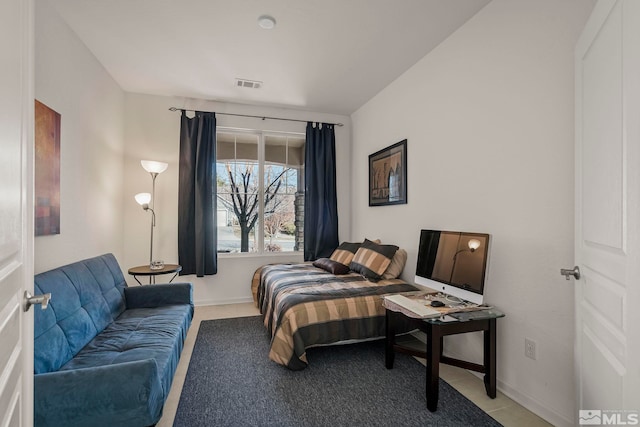 view of tiled bedroom