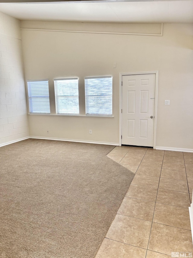 view of tiled foyer