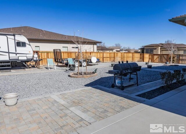 view of patio with grilling area