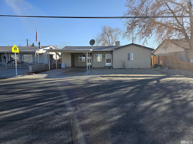 view of ranch-style house