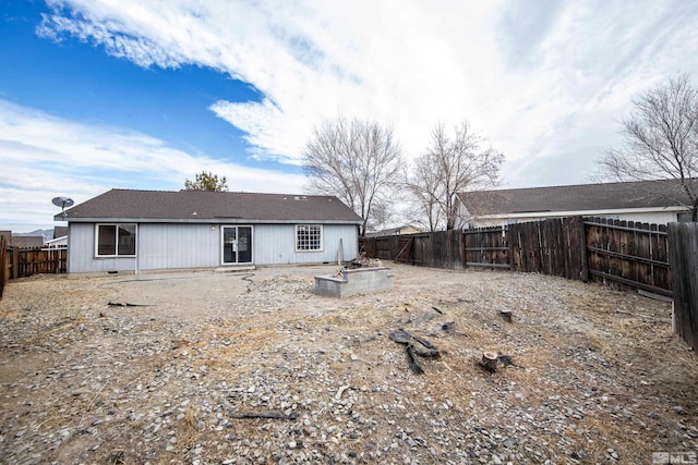 view of rear view of property