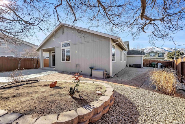 rear view of house with a patio area