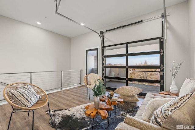 interior space featuring hardwood / wood-style flooring