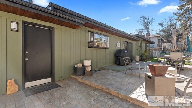 view of patio / terrace with grilling area