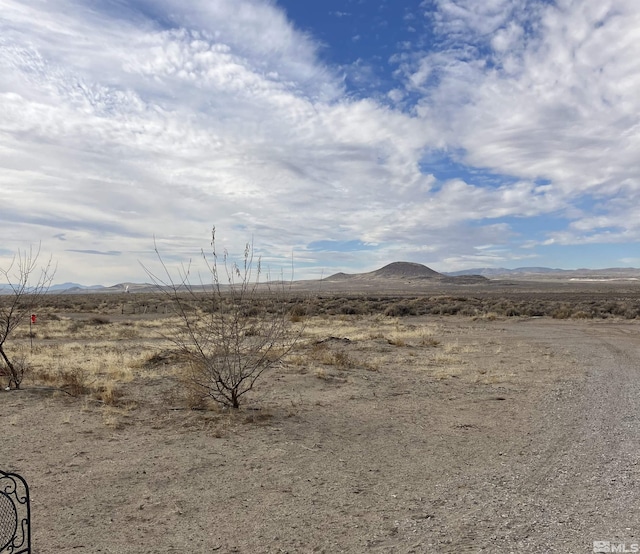 mountain view with a rural view