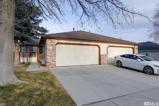 view of home's exterior with a garage