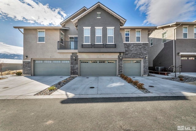 view of front of house featuring a garage