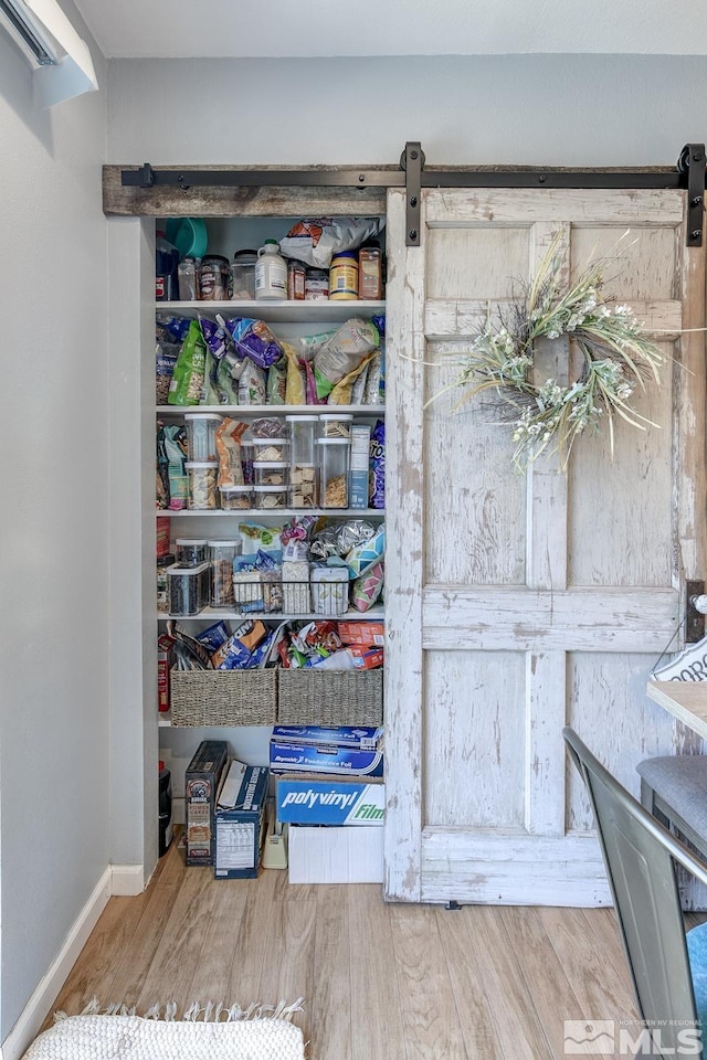 view of pantry