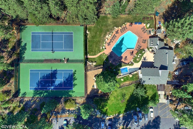 birds eye view of property