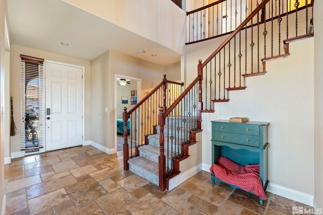 view of foyer entrance