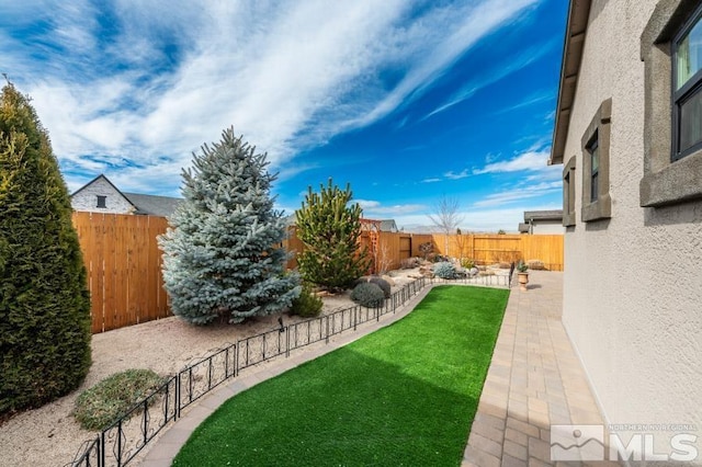 view of yard featuring a patio