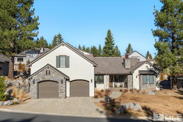 view of front of house featuring a garage