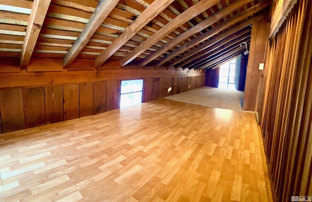 view of attic