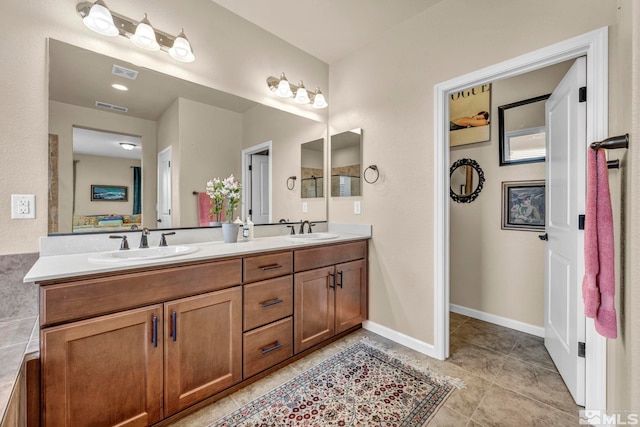 bathroom featuring vanity