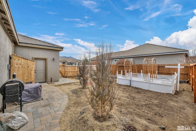 view of yard with a patio