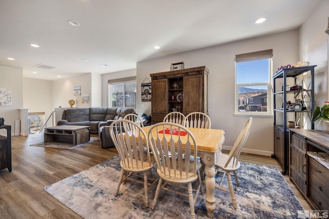 dining room featuring hardwood / wood-style floors