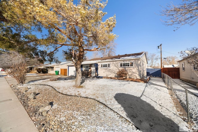 view of ranch-style home