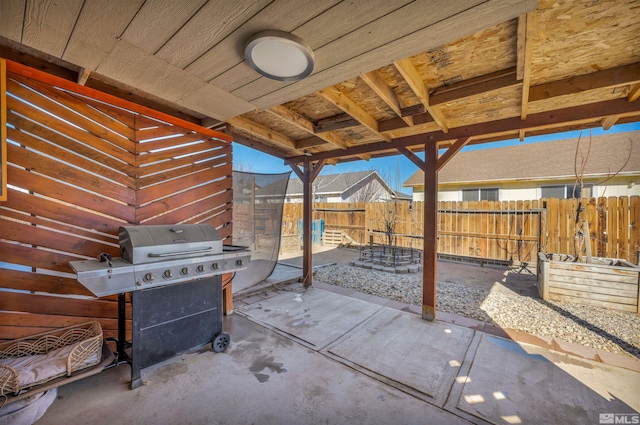 view of patio / terrace with area for grilling