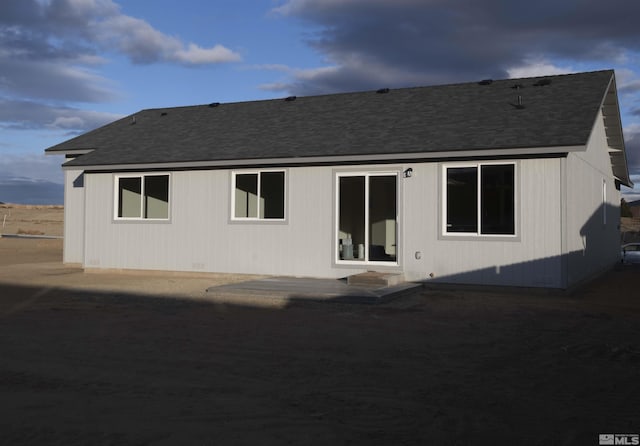 back of property featuring a patio area