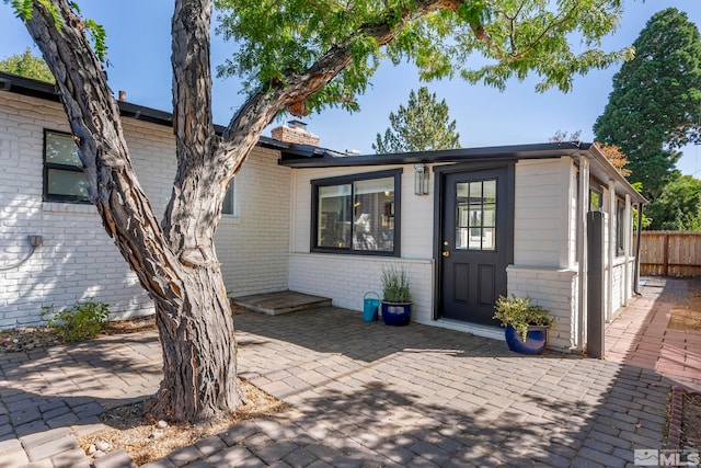 view of front of house featuring a patio