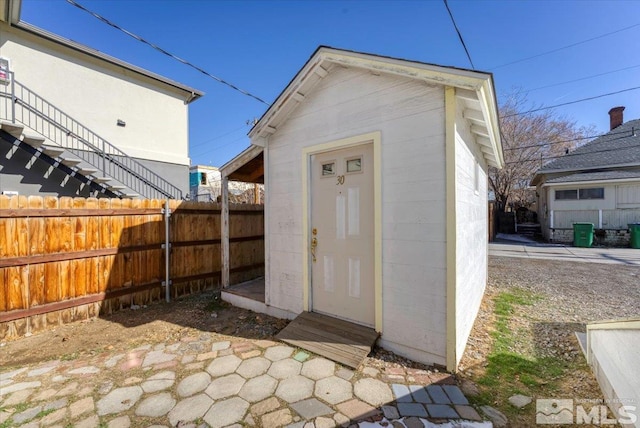 view of outbuilding