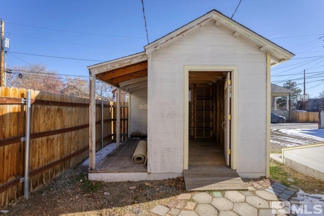 view of outbuilding