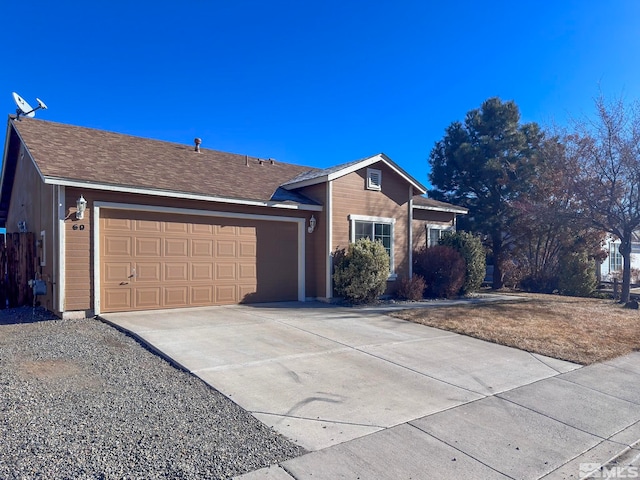 ranch-style house with a garage